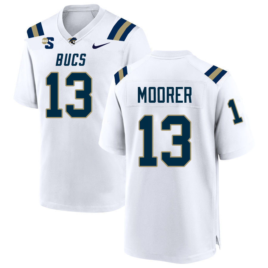 Men #13 Jared Moorer Charleston Southern Buccaneers 2023 College Football Jerseys Stitched-White